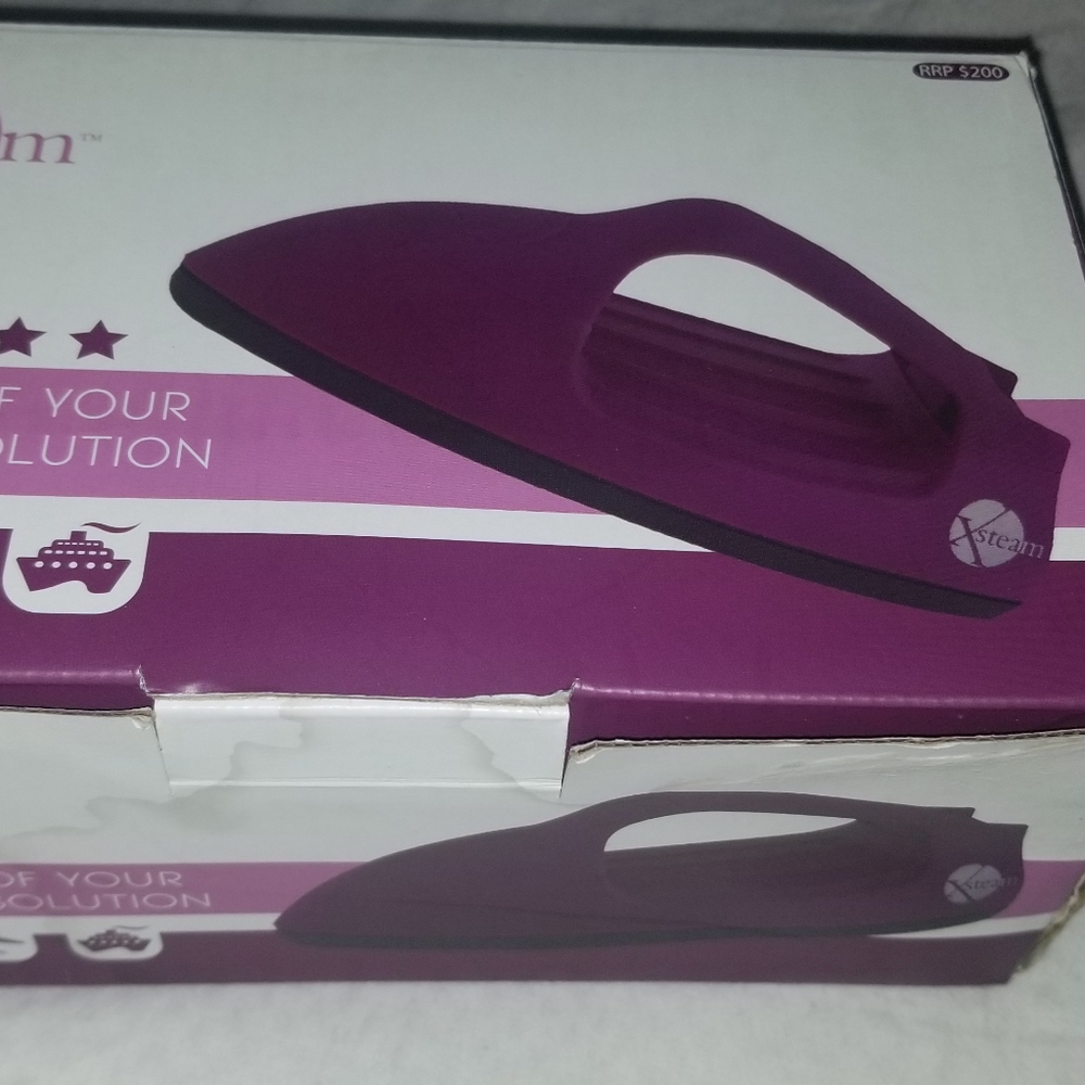 Purple portable travel Xsteam garment steam iron
